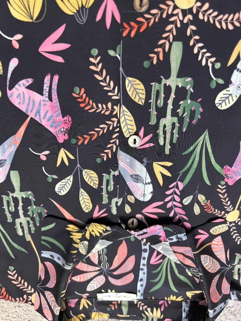 Little Party Dress "Wild Safari" Button-Up Shirt Dress – Size AU 20 / US 16 - Picture 6 of 8